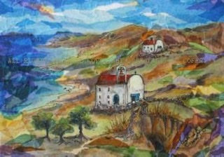 Twin Chapels- Island of Kalymnos, Greece