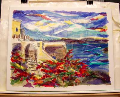 Santorini In Scarlett