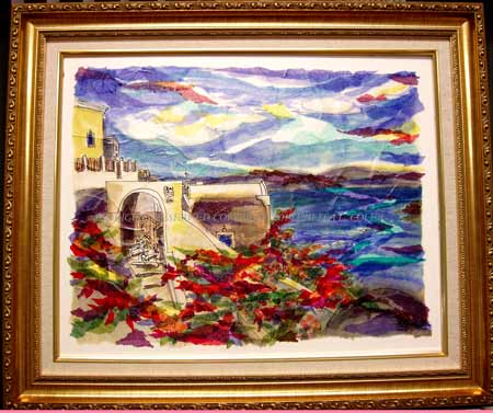 Santorini In Scarlett