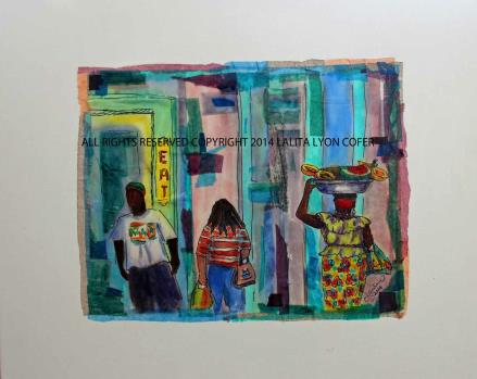 Town Market Day Hustle and Bustle SALE $595.